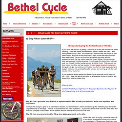 Road and Tri Bike Buyer's Guide - Bethel Cycle