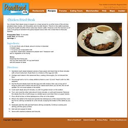 Recipes - Chicken Fried Steak