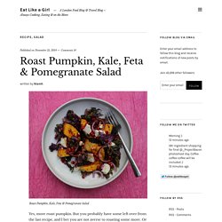 Roast Pumpkin, Kale, Feta & Pomegranate Salad