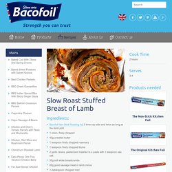 Slow Roast Stuffed Breast of Lamb - Bacofoil