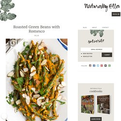 Roasted Green Beans with Romesco