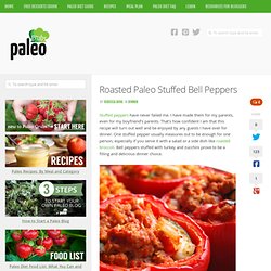 Roasted Paleo Stuffed Bell Peppers