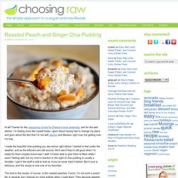 Roasted Peach and Ginger Chia Pudding