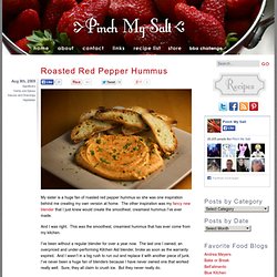 Roasted Red Pepper Hummus Recipe