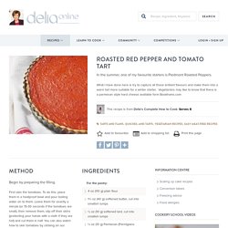 Roasted Red Pepper and Tomato Tart