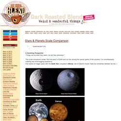 Stars & Planets Scale Comparison