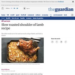 Slow roasted shoulder of lamb recipe