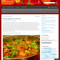 Roasted Vegetable Curry (Kurma)
