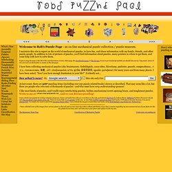 Rob's Puzzle Page - Home