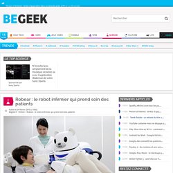 Robear : le robot infirmier qui prend soin des patients