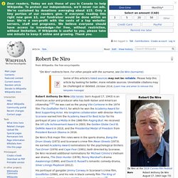 Robert De Niro - Wikipedia
