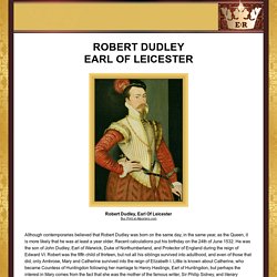 Robert Dudley, Earl of Leicester (c.1533-1588)