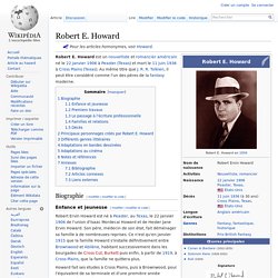 Robert E. Howard
