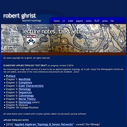 robert ghrist home page