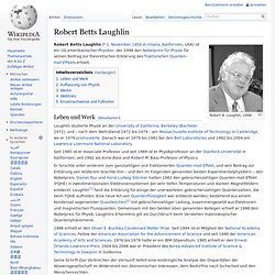 Robert B. Laughlin