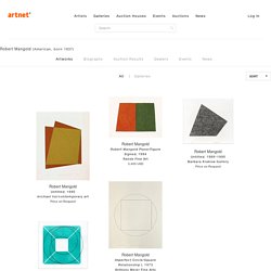 Robert Mangold on artnet