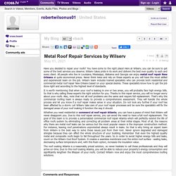 cross.tv - Robert Wilson - Metal Roof Repair Services by Wilserv