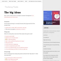 The big ideas