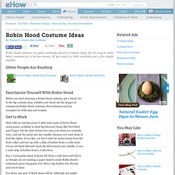 Robin Hood Costume Ideas