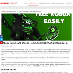 roblox hacks to get free robux