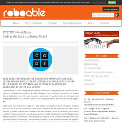 Roboable - Coding, didattica e autismo. Parte I