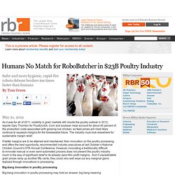 Humans No Match for RoboButcher in $23B Poultry Industry