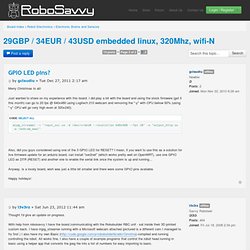 View topic - 29GBP / 34EUR / 43USD embedded linux, 320Mhz, wifi-N - Nightly