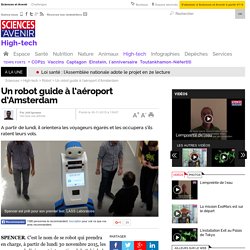 Un robot guide à l’aéroport d’Amsterdam