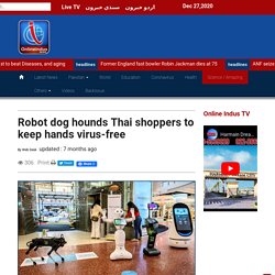 Robot dog hounds Thai shoppers to keep hands virus-free