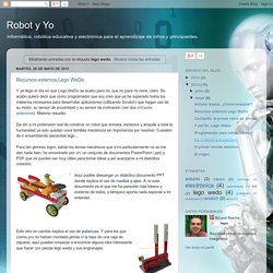 Robot y Yo: lego wedo