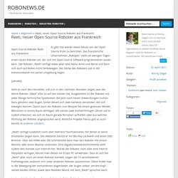 Reeti, neuer Open Source Roboter aus Frankreich - Robonews.de