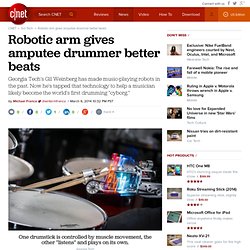 Robotic arm gives amputee drummer better beats