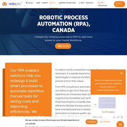 Robotic Process Automation in Canada – VertexPlus Canada