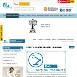 Robotic Cancer Surgery in Mumbai - Apollo Hospitals Mumbai