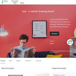 Joto - a robotic drawing board by Those