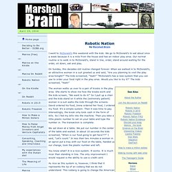 Robotic Nation, by Marshall Brain