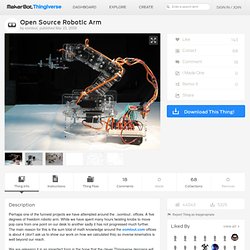 Open Source Robotic Arm by oomlout