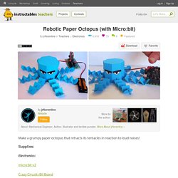 Robotic Paper Octopus (with Micro:bit) : 24 Steps