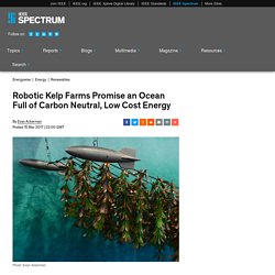 Robotic Kelp Farms Promise an Ocean Full of Carbon Neutral, Low Cost Energy