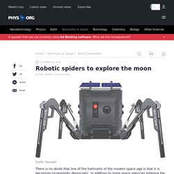 Robotic spiders to explore the moon
