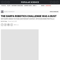 The DARPA Robotics Challenge Was A Bust