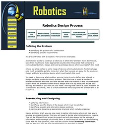 Robotics Design Process