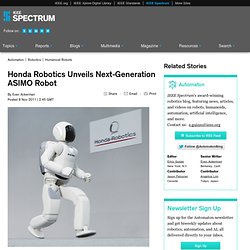 Honda Robotics Unveils Next-Generation ASIMO Robot