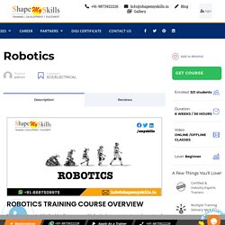 Robotics - Shapemyskills Pvt. Ltd.