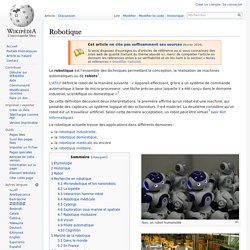 Robotique