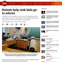 Robots help sick kids go to school