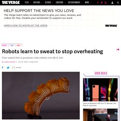 Robots learn to sweat to stop overheating