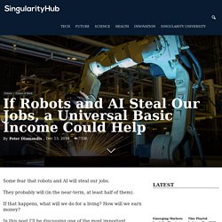 If Robots and AI Steal Our Jobs, a Universal Basic Income Could Help