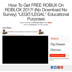 How To Get FREE ROBUX On ROBLOX 2017! (No Download No Survey)