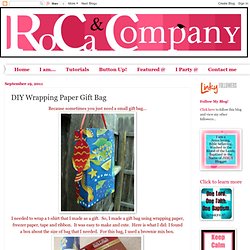 DIY Wrapping Paper Gift Bag